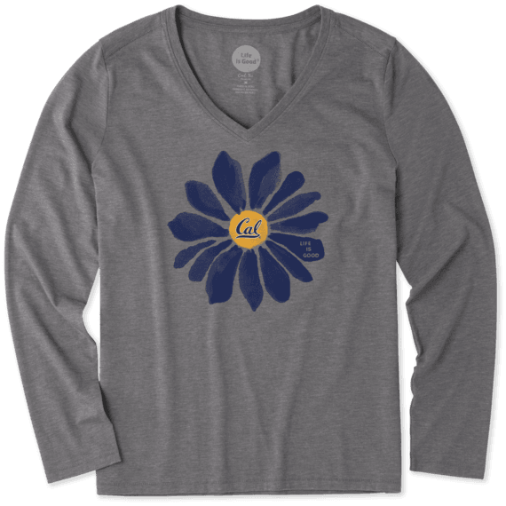 Women's California Golden Bears Daisy Long Sleeve Cool Vee Women's California Golden Bears Daisy Long Sleeve Cool Vee