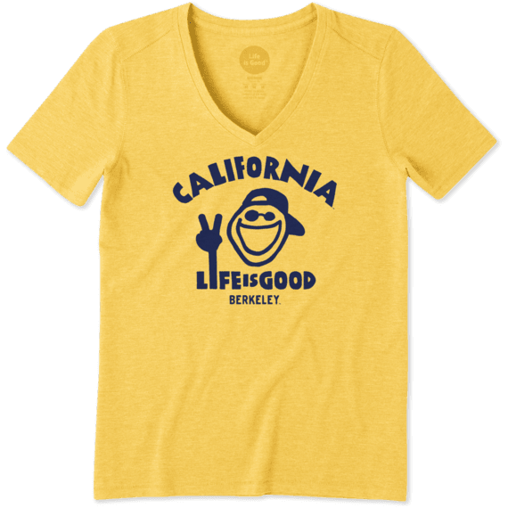 Women's California Golden Bears Jake Peace Cool Vee Women's California Golden Bears Jake Peace Cool Vee