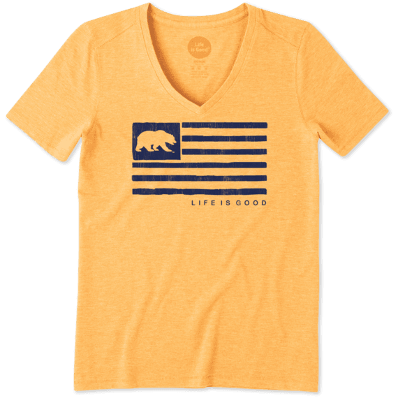 Women's California Golden Bears Team Flag Cool Vee Women's California Golden Bears Team Flag Cool Vee