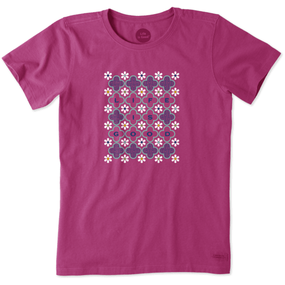 Women's Checkerboard Daisy Crusher Tee Women's Checkerboard Daisy Crusher Tee
