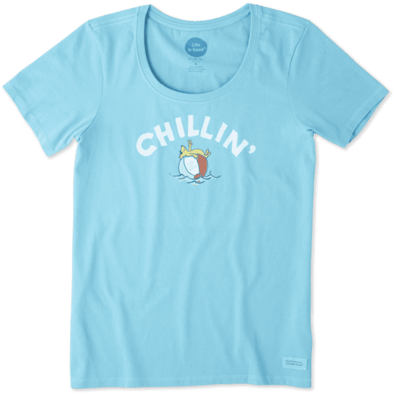 Women's Chillin' Beach Ball Crusher Scoop Neck Tee Women's Chillin' Beach Ball Crusher Scoop Neck Tee