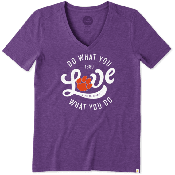 Women's Clemson Do What You Love Cool Vee Women's Clemson Do What You Love Cool Vee
