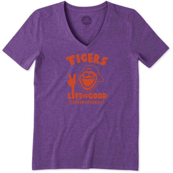 Women's Clemson Tigers Jake Peace Cool Vee Women's Clemson Tigers Jake Peace Cool Vee