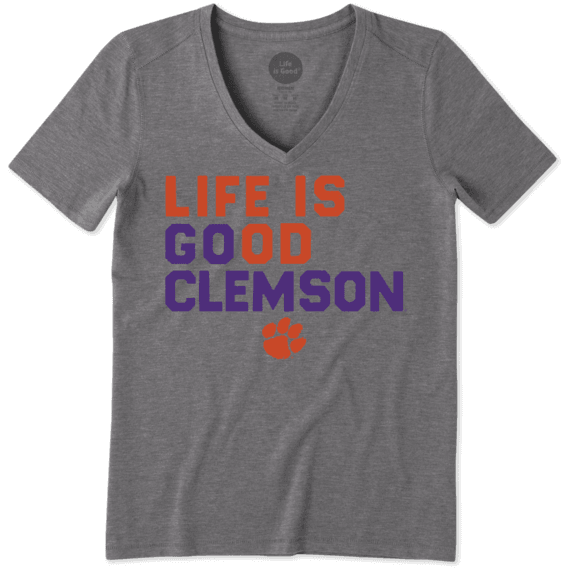Women's Clemson Tigers LIG Go Team Cool Vee Women's Clemson Tigers LIG Go Team Cool Vee
