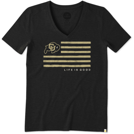 Women's Colorado Buffaloes Team Flag Cool Vee Women's Colorado Buffaloes Team Flag Cool Vee