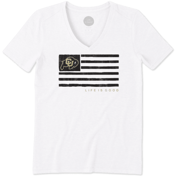 Women's Colorado Buffaloes Team Flag Cool Vee Women's Colorado Buffaloes Team Flag Cool Vee