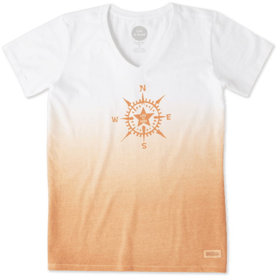 Life is Good Womens Crusher Vee Coral