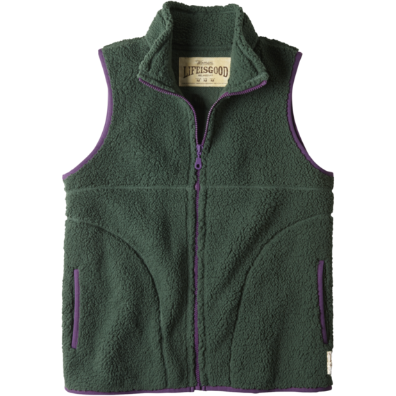 Women's Cozy Sherpa VestLife is good