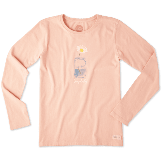 Women's Daisy Jar Simplify Long Sleeve Crusher Tee Women's Daisy Jar Simplify Long Sleeve Crusher Tee