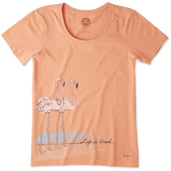 Women's Elegant Flamingos Crusher Scoop Tee Women's Elegant Flamingos Crusher Scoop Tee