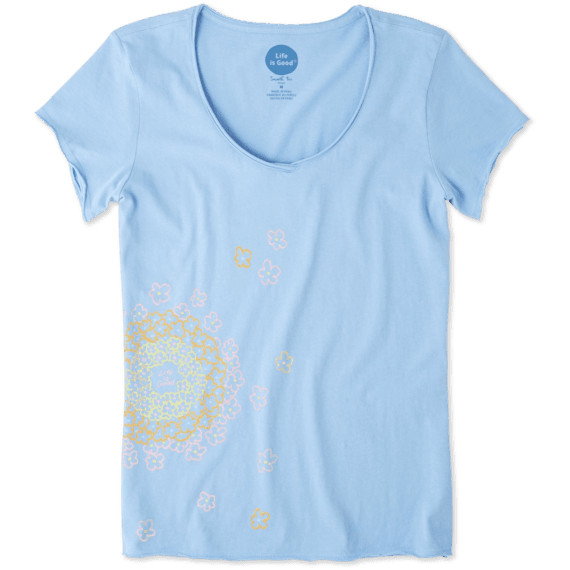 Women's Floating Flowers Smooth Tee Women's Floating Flowers Smooth Tee