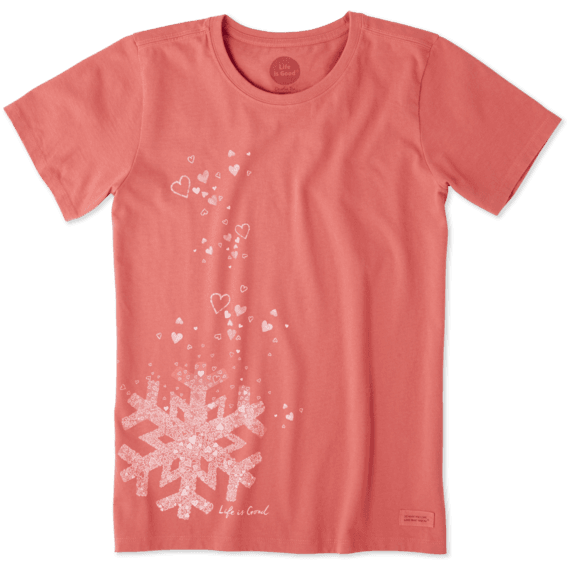 Women's Floating Snowflakes Crusher Tee Women's Floating Snowflakes Crusher Tee