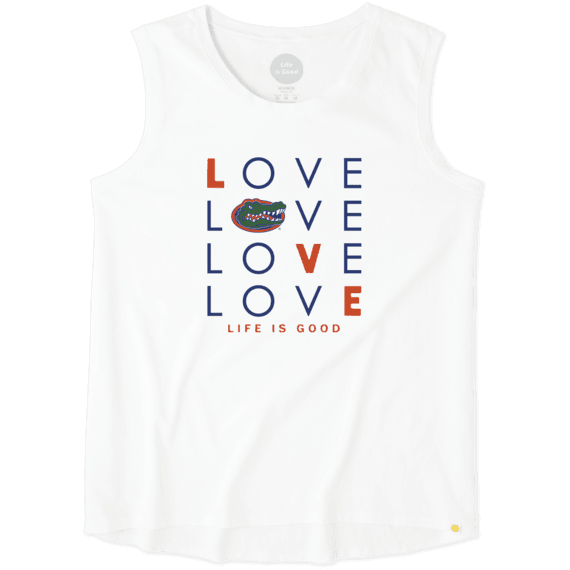 Women's Florida Gators Love Stack Sleeveless Tee Women's Florida Gators Love Stack Sleeveless Tee