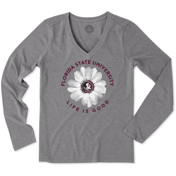 Women's Florida State Daisy Long Sleeve Cool Vee Women's Florida State Daisy Long Sleeve Cool Vee
