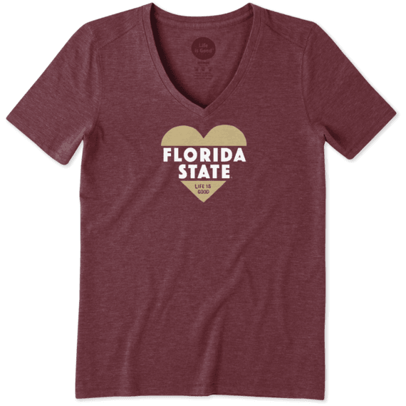 Women's Florida State Heart Knockout Cool Vee Women's Florida State Heart Knockout Cool Vee