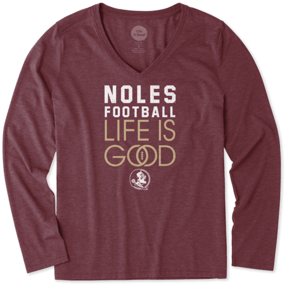 Women's Florida State Infinity Football Long Sleeve Cool Vee Women's Florida State Infinity Football Long Sleeve Cool Vee