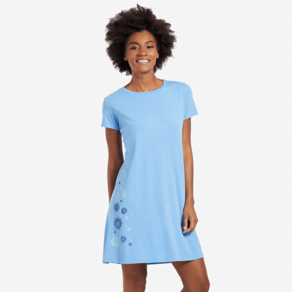 Women's Flower Spill Dress Women's Flower Spill Dress