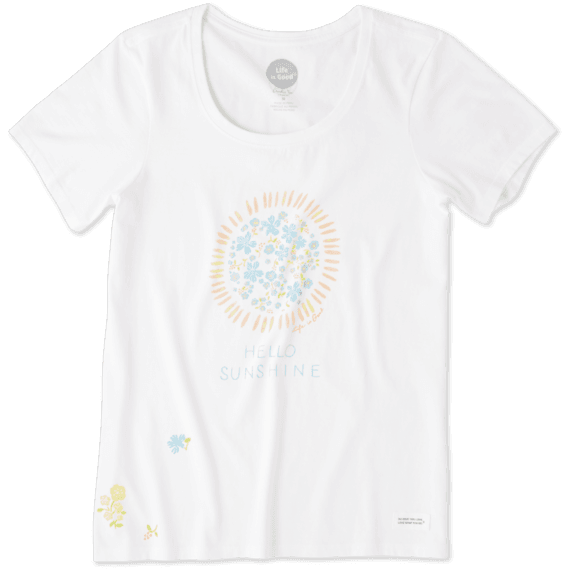 Women's Flower Sun Crusher Scoop Neck Tee