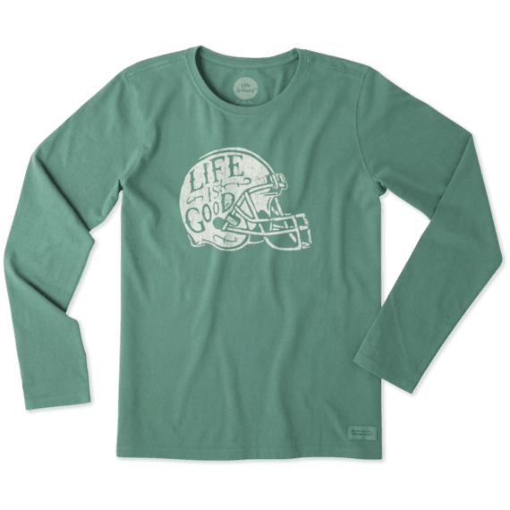 Women's Football Helmet LIG Long Sleeve Crusher Tee Women's Football Helmet LIG Long Sleeve Crusher Tee