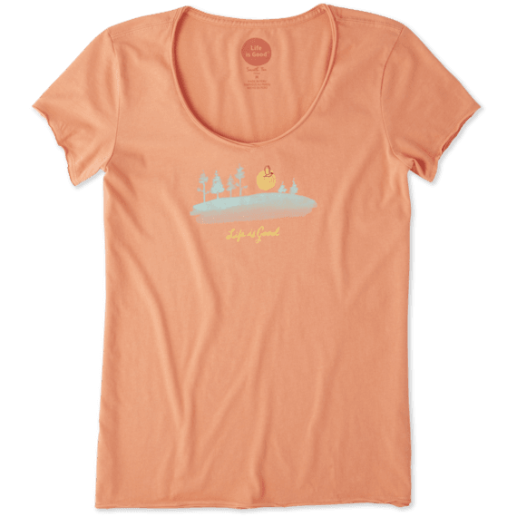 Women's Free bird landscape Smooth Scoop Tee Women's Free bird landscape Smooth Scoop Tee