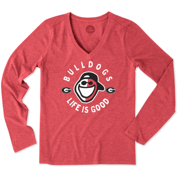Women's Georgia Face Paint Jake Long Sleeve Cool Vee Women's Georgia Face Paint Jake Long Sleeve Cool Vee