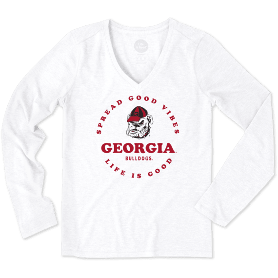 Women's Georgia Good Vibes Long Sleeve Cool Vee Women's Georgia Good Vibes Long Sleeve Cool Vee