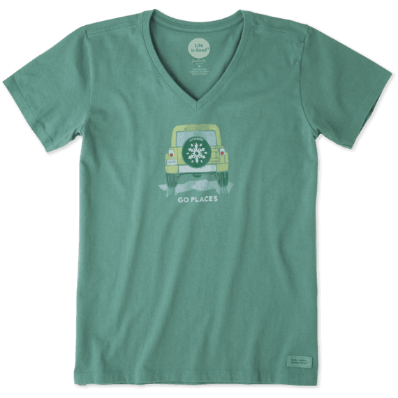 Women's Go Places Snowflake Crusher Vee Women's Go Places Snowflake Crusher Vee