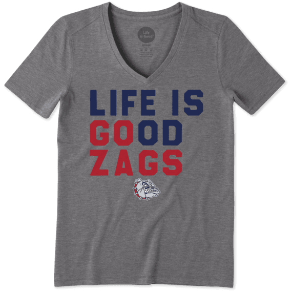 Women's Gonzaga Bulldogs LIG Go Team Cool Vee Women's Gonzaga Bulldogs LIG Go Team Cool Vee