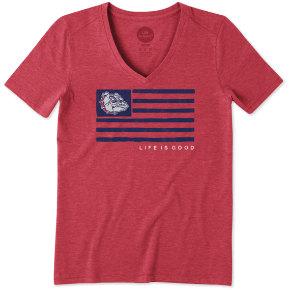Women's Gonzaga Bulldogs Team Flag Cool Vee Women's Gonzaga Bulldogs Team Flag Cool Vee