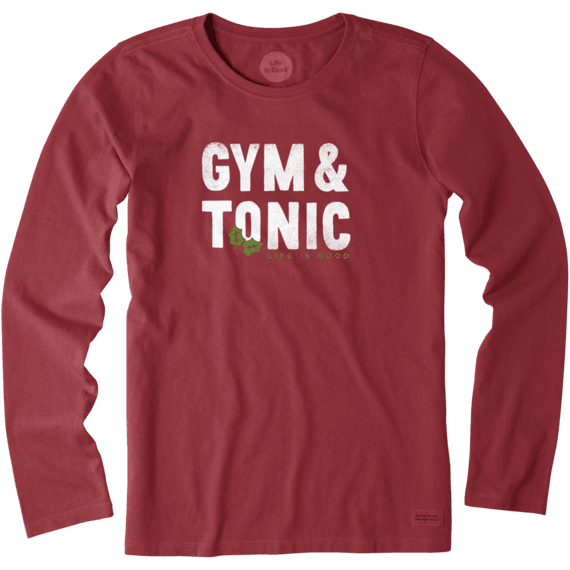 Women's Gym and Tonic Long Sleeve Crusher Tee Women's Gym and Tonic Long Sleeve Crusher Tee