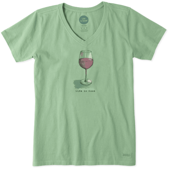 Women's Half Full Wine Crusher Vee Women's Half Full Wine Crusher Vee
