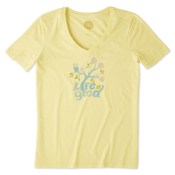 Women's Happy Owl Cool Vee Women's Happy Owl Cool Vee