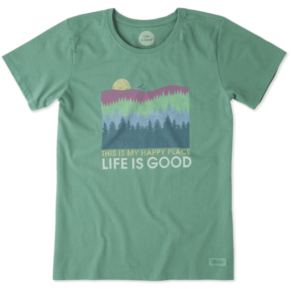 Women's Happy Place Trees Crusher Tee Women's Happy Place Trees Crusher Tee