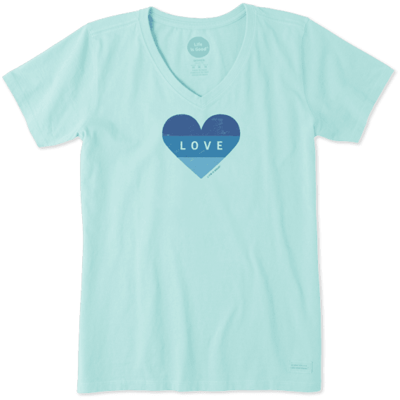 Women's Heart Stripes Crusher Vee Women's Heart Stripes Crusher Vee