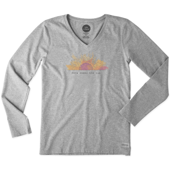 Women's Here Comes The Sun Long Sleeve Crusher Vee Women's Here Comes The Sun Long Sleeve Crusher Vee