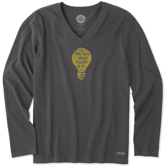 Women's I Have Ideas Long Sleeve Crusher Vee Women's I Have Ideas Long Sleeve Crusher Vee