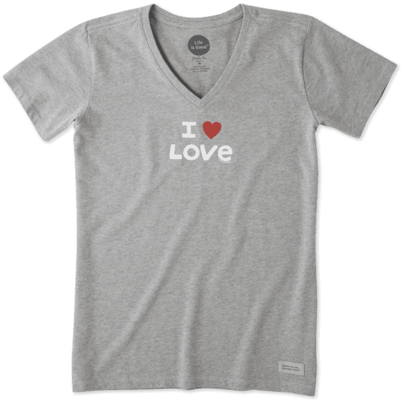 Women's I Heart Love Crusher Vee Women's I Heart Love Crusher Vee