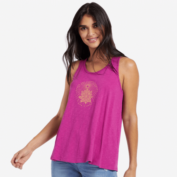 Women's Illuminated Flower Breezy Scoop Tank Women's Illuminated Flower Breezy Scoop Tank