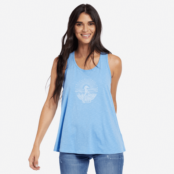 Women's Illuminated Seahorse Breezy Scoop Tank Women's Illuminated Seahorse Breezy Scoop Tank