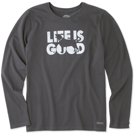 Women's Knockout Dog Long Sleeve Crusher Tee Women's Knockout Dog Long Sleeve Crusher Tee