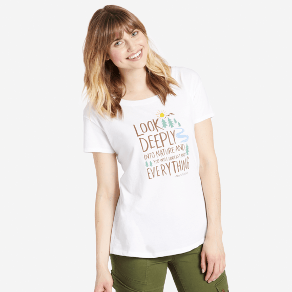 Women's Look Deeply Into Nature Breezy Tee