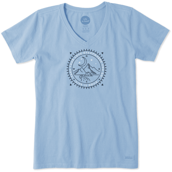 Women's Love Compass Scene Crusher Vee Women's Love Compass Scene Crusher Vee