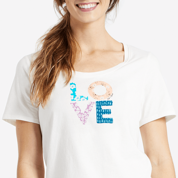 Women's Love Patterns Snuggle Up Sleep Tee Women's Love Patterns Snuggle Up Sleep Tee