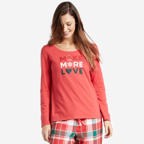 Women's Make More Love Long Sleeve Sleep Tee Women's Make More Love Long Sleeve Sleep Tee