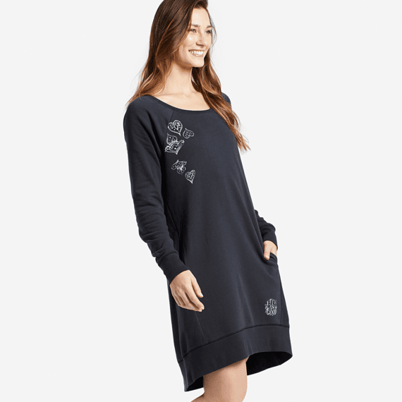 Women's Mandala Sweatshirt Dress Women's Mandala Sweatshirt Dress