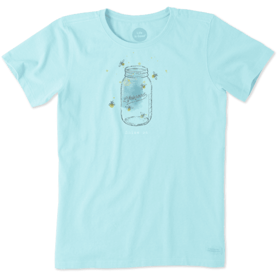 Women's Glass Jar Engraved Crusher Tee Women's Glass Jar Engraved Crusher Tee