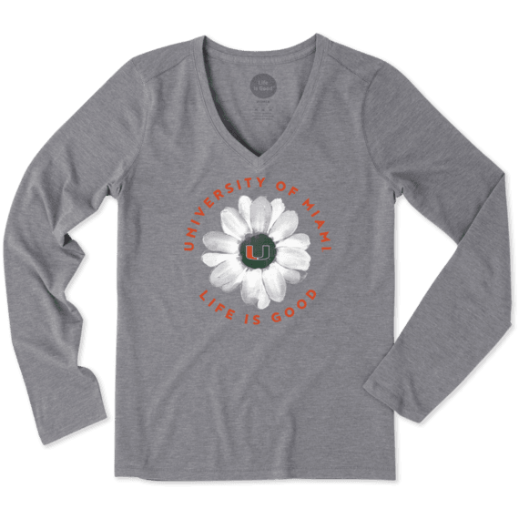 Women's Miami Daisy Long Sleeve Cool Vee Women's Miami Daisy Long Sleeve Cool Vee