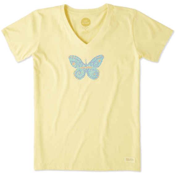 Women's Mosaic Butterfly Crusher Vee Women's Mosaic Butterfly Crusher Vee