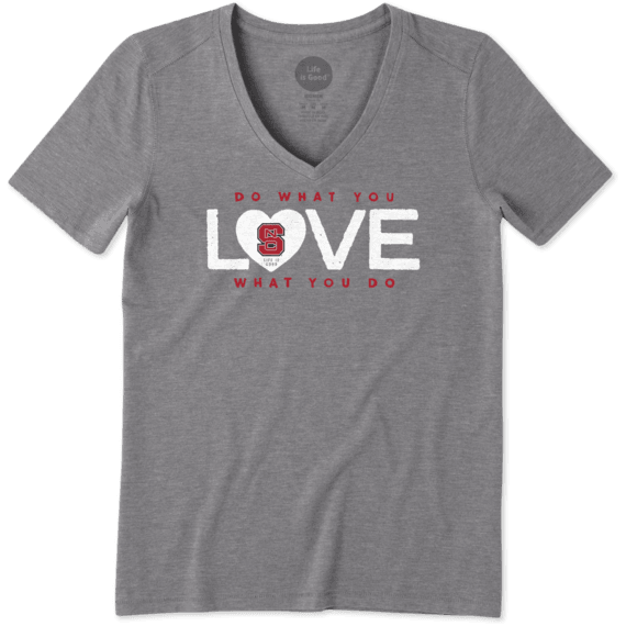 Women's NC State Dwyl Stack Cool Vee Women's NC State Dwyl Stack Cool Vee