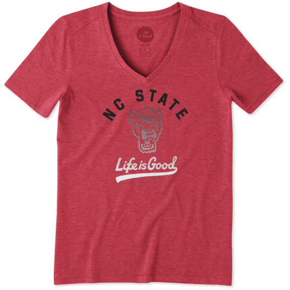 Women's NC State Wolfpack Gradient Tailwhip Cool Vee Women's NC State Wolfpack Gradient Tailwhip Cool Vee